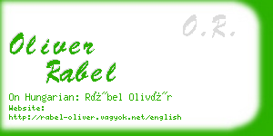 oliver rabel business card